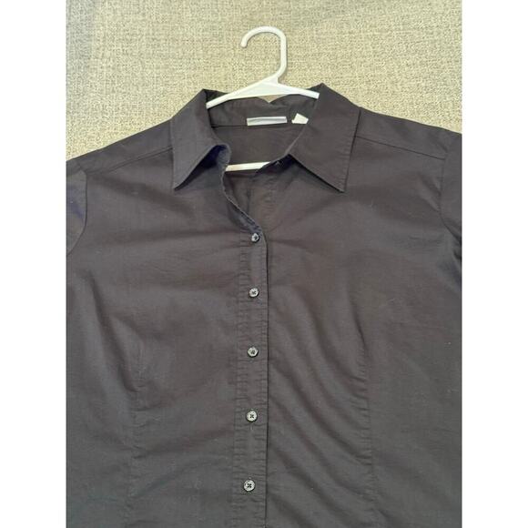 New York & Company Black Long Sleeve Button Down Long Sleeve Shirt Blouse Sz XL - Picture 8 of 10